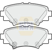 NAPA Rear Brake Solid Discs & Pads fits Mazda 3 2013-2019 1.5 1.6 2.0 2.2