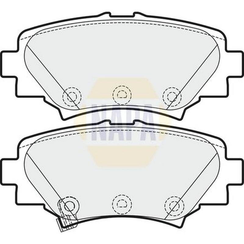 NAPA Rear Brake Solid Discs & Pads fits Mazda 3 2013-2019 1.5 1.6 2.0 2.2