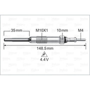Valeo Diesel Engine Glow Plug 345225