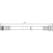 Apec Brake Hydraulic Hose Line Rear fits Citroën Berlingo First 2005-2011 1.6