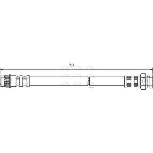 Apec Brake Hydraulic Hose Line inner HOS3585