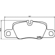 Mintex Rear Brake Pad Set fits Porsche Panamera 2009-2024 2.9 3.0 3.6 4.0 4.8
