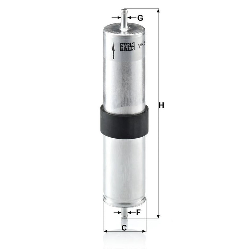 MANN-FILTER Fuel Filter Element fits Mini Mini 2003-2006