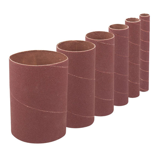 Silverline Bobbin Sleeves Set 6pce 114mm 80 Grit Silverline - Dynamic Drive
