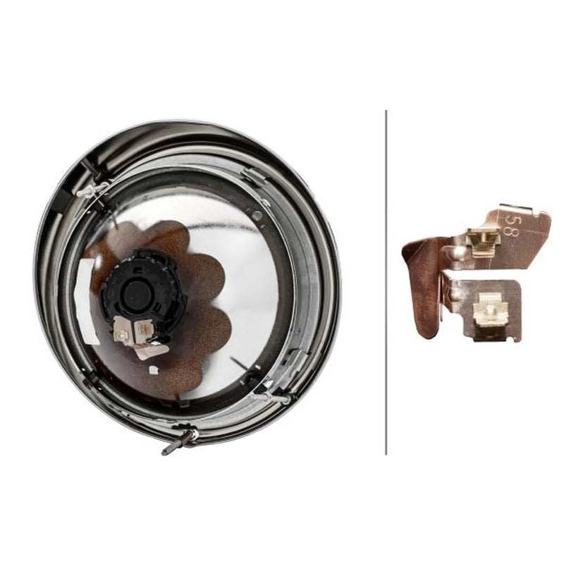 Hella Headlight Headlamp T4W Left fits VW 1500,1600 1961-1973 1.5 1.6