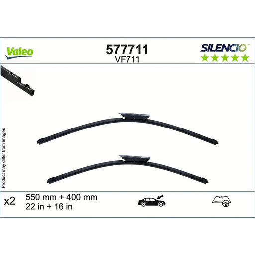 Valeo Aerotwin Front Wiper Blade Set 550mm + 400mm — 577711