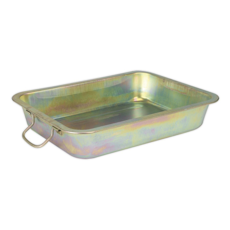 Sealey Metal Drain Pan 12L DRPM2 Sealey - Dynamic Drive