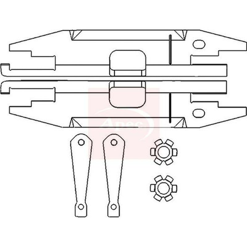 Apec Brake Slack Adjuster Teeth fits Audi 80 B3 1986-1991 1.6 1.8