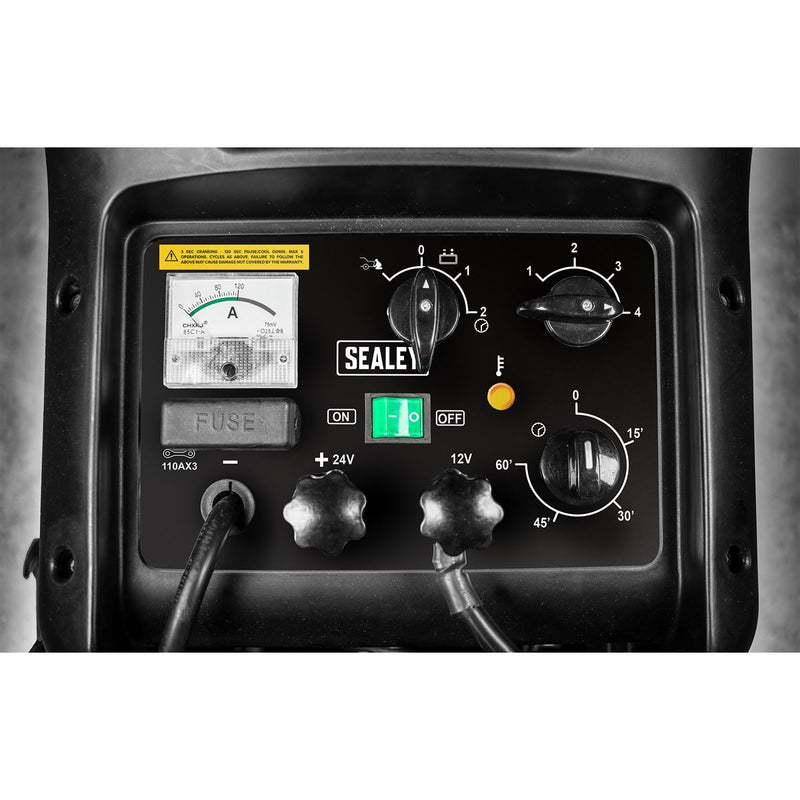 Sealey Starter/Charger 800/110A 12/24V 400V START800 Sealey - Dynamic Drive