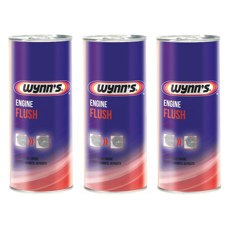 3x Wynns Engine Flush 425ml For Petrol & Diesel Cleans Engines Internally Wynns - Dynamic Drive