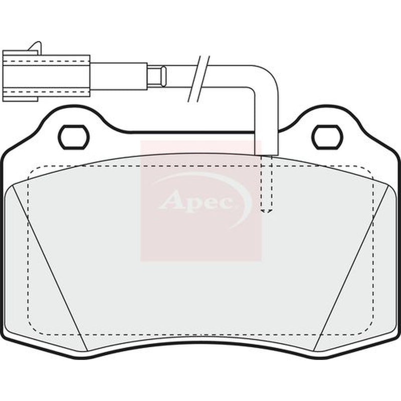 Apec Front Brake Pad Set fits Alfa Romeo 156 2002-2005 3.2