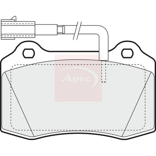 Apec Front Brake Pad Set fits Alfa Romeo 156 2002-2005 3.2