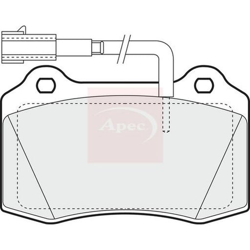Apec Front Brake Pad Set PAD1297