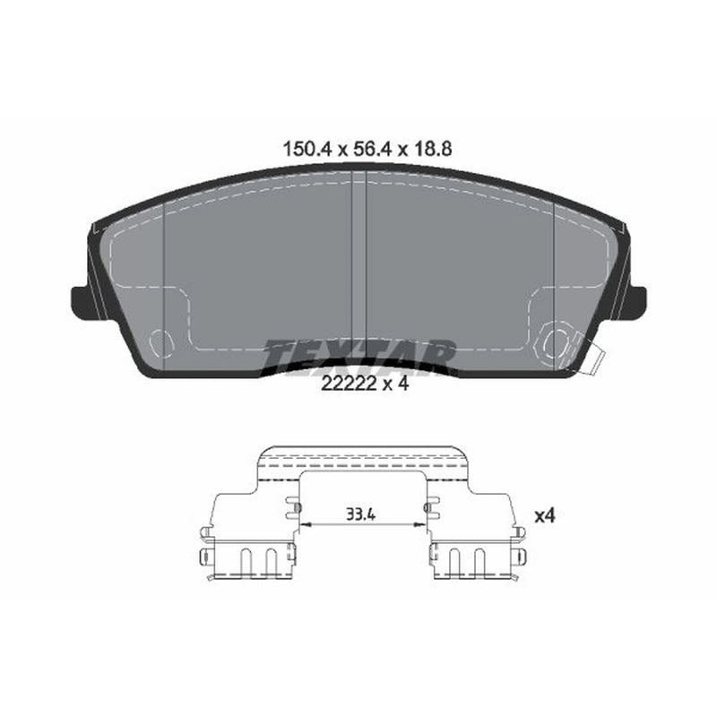 Textar Front Brake Pad Set 2222201