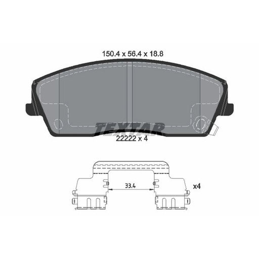 Textar Front Brake Pad Set 2222201