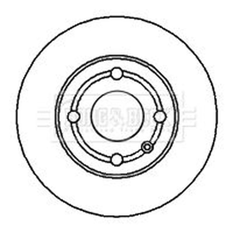 Borg & Beck Rear Brake Solid Discs & Pads fits Seat Ibiza 1996-2002 1.6 1.8