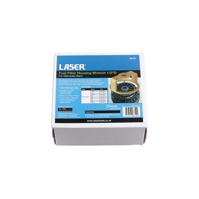 Laser Fuel Filter Housing Wrench 1/2"D - for Mercedes-Benz 8319 Laser - Dynamic Drive
