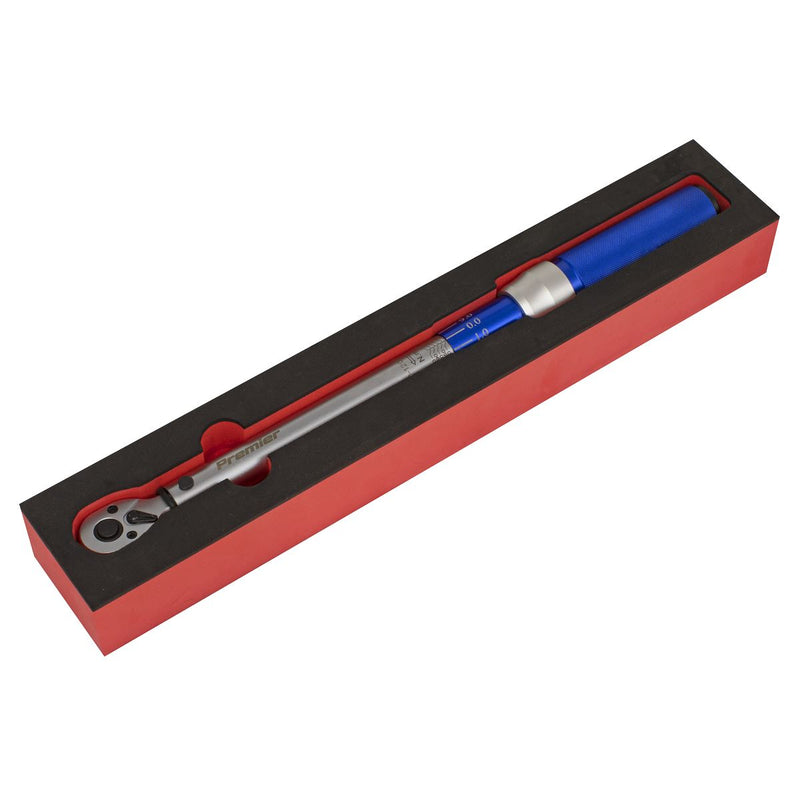 Sealey Torque Wrench Micrometer Style 3/8"Sq Drive 20-120Nm Calibrated STW903 Sealey - Dynamic Drive