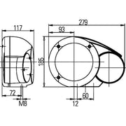 Hella Headlight Headlamp T4W Right fits Fendt Vario 2013 on