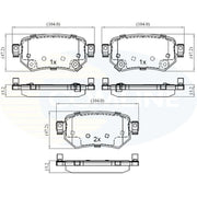 Comline Rear Brake Solid Discs & Pads fits Mazda 6 2012-2020 2.0 2.2 2.5