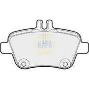 NAPA Rear Brake Pad Set fits Infiniti Q30 2015 on 1.5 1.6 2.0 2.2
