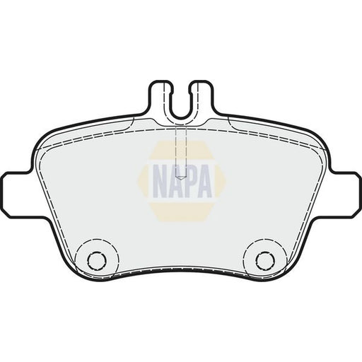 NAPA Rear Brake Pad Set fits Infiniti Q30 2015 on 1.5 1.6 2.0 2.2