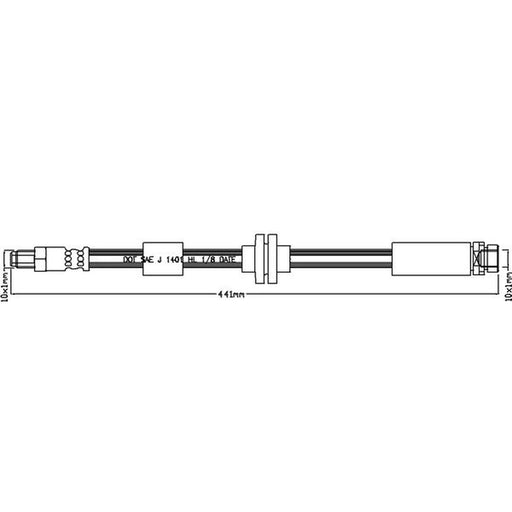 Juratek Brake Hydraulic Hose Line Right JBH1109
