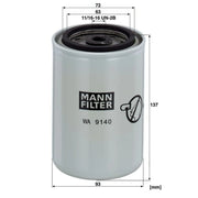 MANN-FILTER Coolant Filter Cartridge