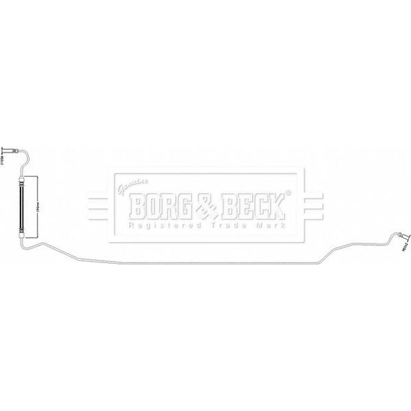 Borg & Beck Brake Hydraulic Hose Line outer BBH8589