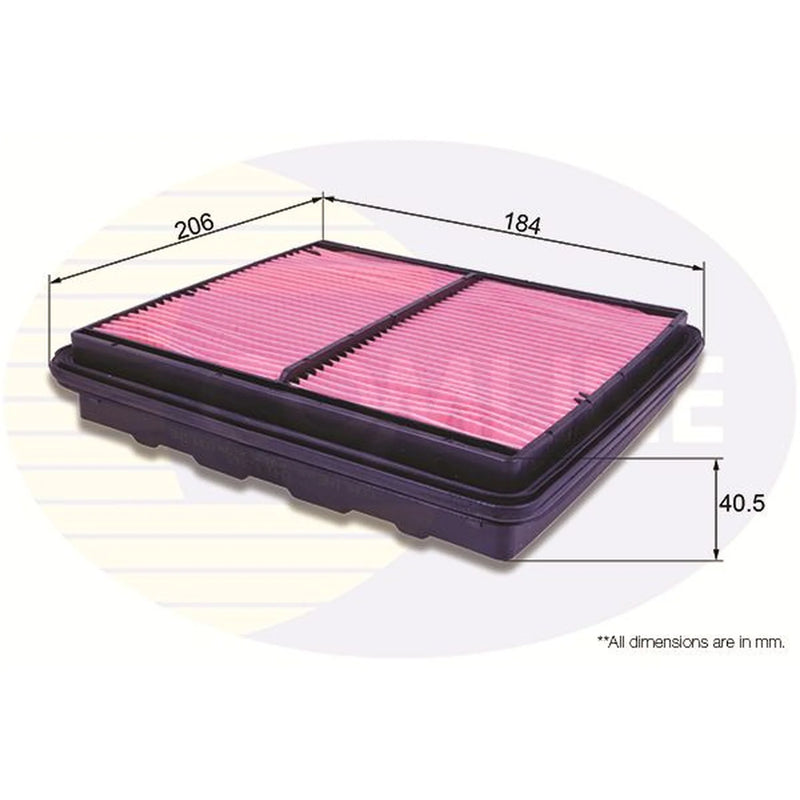 Comline Engine Air Filter fits Honda Civic 1987-1996 1.5 1.6