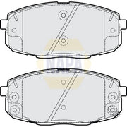 NAPA Front Brake Pad Set fits Hyundai Kona 2017-2023 1.0 1.6
