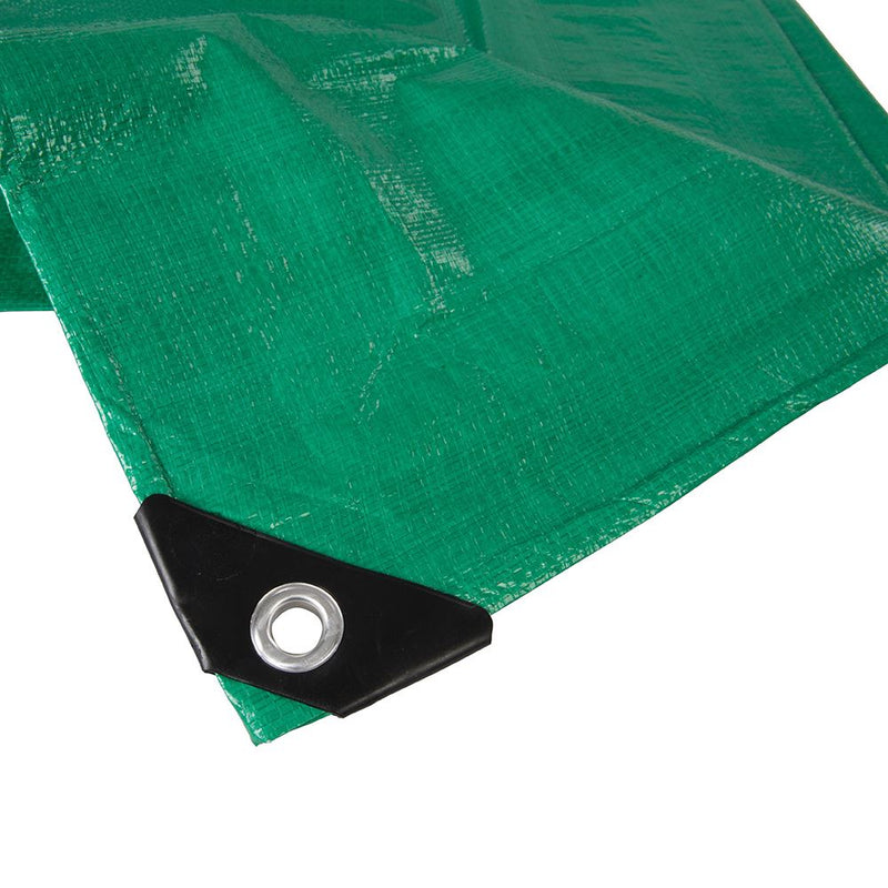 Silverline Heavy Duty Tarpaulin Cut 4 x 10m / Actual 3.85 x 9.9m Silverline - Dynamic Drive
