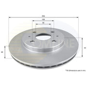 Comline 2 x Vented Front Brake Discs ADC0618V-x2