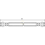 NAPA Brake Hydraulic Hose Line Rear Right fits Citroën Ax 1986-1994