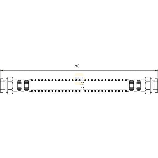 NAPA Brake Hydraulic Hose Line Rear Right NBH1347