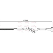 Apec Handbrake Cable Front fits Citroën Relay I 1994-2002 1.9 2.0 2.5 2.8