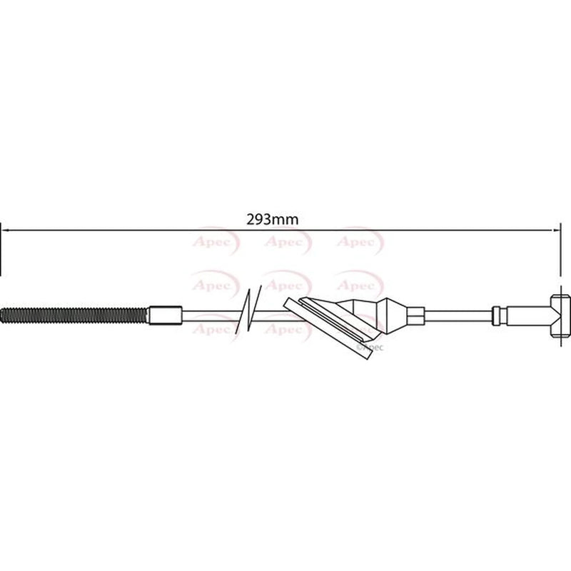 Apec Handbrake Cable Front CAB1170