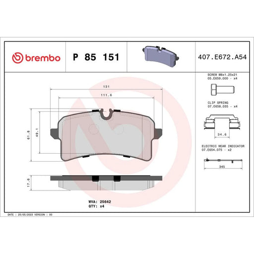 Brembo Front & Rear Pads fits Audi A8 D4 2009-2018 2.5 3.0 4.2 6.3