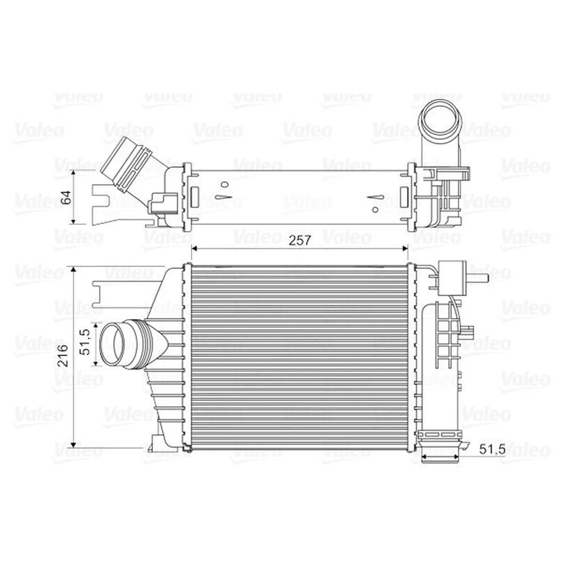 Valeo Intercooler (Charge Air Cooler) 818343