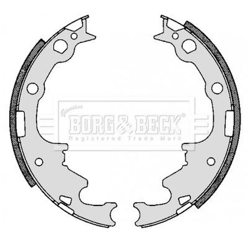 Borg & Beck Brake Shoe Set Axle Kit BBS6269