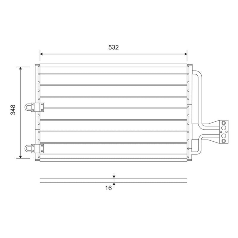Valeo Air Conditioning Condenser 816803