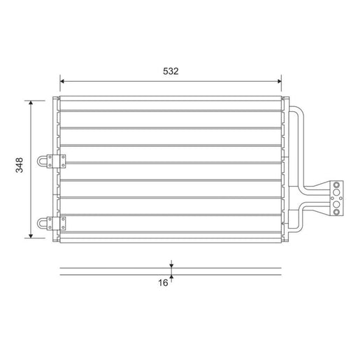 Valeo Air Conditioning Condenser 816803