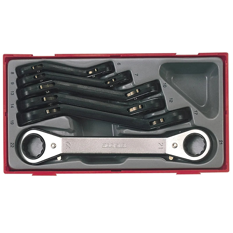 Teng TTRORS Metric Ratchet Ring Spanner Set, 6 Piece - TC38