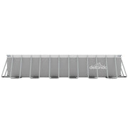 Dellonda Steel Frame Rectangular Swimming Pool - Step Ladder & Filter Pump 25ft Dellonda - Dynamic Drive