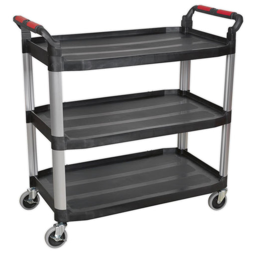 Sealey Workshop Trolley 3-Level Composite CX310 Sealey - Dynamic Drive