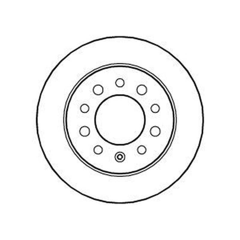 Abtex 2 x Solid Brake Discs fits Hyundai Coupe II 2001-2009 1.6 2.0 2.7