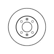Abtex Front Brake Vented Discs & Pads fits Hyundai I10 II 2013-2019 1.0 1.2