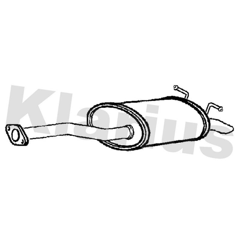 Klarius Box With Tail Pipe Rear fits Honda Hr-V 2015 on 1.5