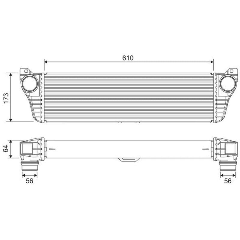 Valeo Intercooler (Charge Air Cooler) 818322