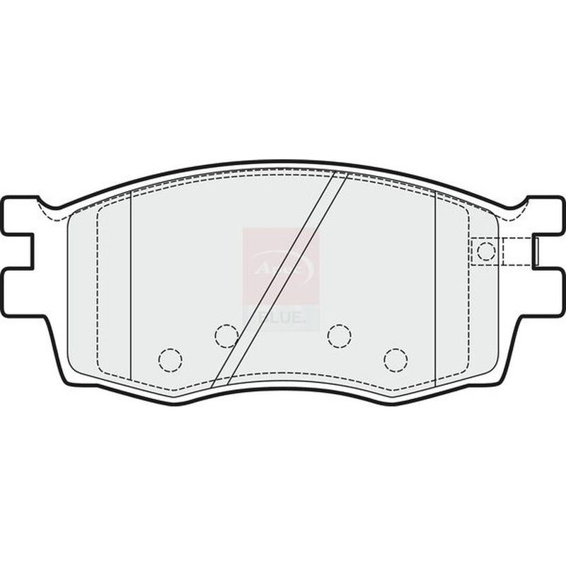 Apec Front Brake Pad Set fits Hyundai Accent III 2005-2010 1.4 1.5 1.6